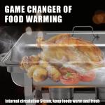 4 Pack Chafing Dishes Buffet Set 9QT, Food Warmer for Parties Buffet, 4 Full Size Chafing Pans, Chafers and Buffets Warmers Sets for Parties, Catering Supplies, Banquets, Weddings