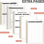 2025 Planner - Weekly and Monthly Planner Spiral Bound, January 2025 - December 2025, Hardcover 2025 Calendar Planner Book with Tabs, Inner Pocket, Perfect for Office Home School Supplies - A5 (6.3" x
