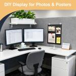 12" x 16" Magnetic Bulletin Board – Freestanding Metal Memo Board with Easel Stand, Tabletop Magnetic Display for Crafts, Photos, Notes & Home Office Decor