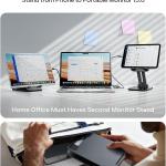LISEN for iP Stand Tablet Holder for Desk, Cool Home Office Desk Accessories for Men Women Kids Tablet Gifts, Office Home Essentials Ggets Portable Monitor Stand for iP a16 Accessories Kindle