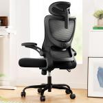 Marsail Ergonomic Office Chair with justable Lumbar Support, 3-Way PU Armrests & Breathable Mesh for Home Office and Gaming