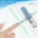 Refillable Retractable White Out Correction Tape,3PCS Pen Shaped Whiteout Set with 360°Rotatable Tip,Easy to Use Cute Whiteout Tape for School Office Supplies