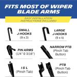 Michelin 19-2616SUBA Stealth Ultra Twin Pack 26 &16 inch Wiper Ble Fits Select Toyota, Hyundai, Honda, Kia, Subaru, Nissan, Acura, Ford, Mazda Infiniti, Model Years (2 Pack)