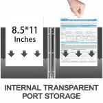 EYROZILL 3 Ring Binders 1 Inch Back to School Supplies Glitter Three Ring Binder to Hold 300 Sheets, Black