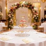 100Pcs White and Gold Cocktail Napkins, 6.5 Inch Gold Dots Disposable Dinner Paper Napkins for Party Wedding Birthday Bar Holiday Gruation Christmas