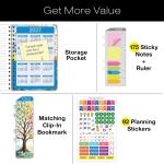 HARDCOVER 2026 Planner, 5.5"x8": 14 Months (November 2025 - December 2026), Daily Weekly Monthly Planner, Yearly Agenda, Bookmark, Pocket Folder and Sticky Note Set (Tree Seasons)