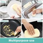 Sponges Kitchen Scrub Dish Sponge Scouring P, 12 Pack Cleaning Brush Scrubber Supplies for Soap, Dishwashing Dinnerware Sets Pan Pot Glass Dishwasher Sink Bathroom Towels Cloth Rags Holder
