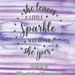 She Leaves a Little Sparkle Wherever She Goes: The Planner Sticker Planner 2019 Dated Weekly Vertical Layout Productivity Planner Agenda and Calendar with Notes, Goals, Dot Grid, and To-Do Pages