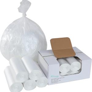 TYPLASTICS 55 Gallon Clear Trash Can Liners - 36" x 60" - High Density Garbage Bags - Case of 200 - Multipurpose for Office, Outdoor, Recycling, Industrial and Commercial