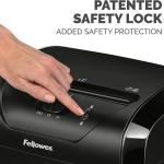 Fellowes Powershred 12 Sheet Cross-Cut Paper Home Office Paper Shredder, 19.50" H x 9.69" W x 13.44" D