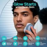 COSLUS Facial Cleansing Brush Face Scrubber: Portable Silicone Waterproof Rechargeable Face Wash Brush, 5 Cleansing Modes, Electric Deep Cleaning for Men & Women, Removing Blackhe, Exfoliating