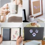 Transparent Holographic Overlay Lamination Vinyl A4 Size Self-hesive Laminate Waterproof Vinyl Sticker Paper, 20 Sheets 8.25 x 11.7 Inches