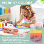 15 Pcs Boho Pencil Holder for Desk Kids Plastic Pen Baskets Tray for Organizing Classroom Storage, Cdy Organizer Fit Student Desk Teacher Office Classroom library School Supplies