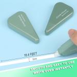 White Correction Tape, 6 Pack, 16.4 Feet Correction Tape, School & Office Supplies, writing supplies and correction supplies (Green)