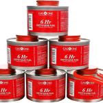 Gas One 6 pack 6 Hour Chafing Fuel - Food Warmer for Chafing Dish Buffet Set - Liquid Safe Fuel With Wick & Lid Opener for Chafing Dish