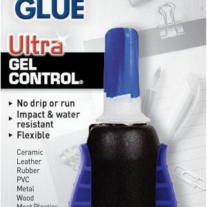 Loctite Super Glue Ultra Gel Control, Clear, 0.14 fl oz Bottle, 1 Pack - Superglue for Plastic, Wood, Metal, Crafts & Repair, Cyanoacrylate hesive Instant Glue, Quick Dry