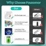 140dB Personal Safety Alarm for Women, 6 Pack Safe Alarm Protection Keychain with Strobe Light & Low Battery Notice, Security Siren Self Defense for Seniors College Girls, White+Pink+Black