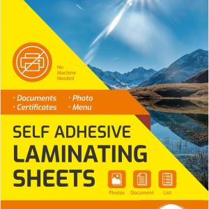 [VIOLETTO] 20 Sheets - Self hesive Laminating Sheets for Ultimate Protection. No Machines Needed, 4 Mil Thickness, 8.5 x 11 Inches. Effortless, Durable & Perfect for Documents & Photos.