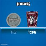 ICE BREAKERS Ice Cubes Black Cherry Flavored Sugar Free Chewing Gum Bottles, 3.24 oz (6 Count, 40 Pieces)