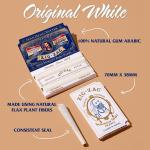 ZIG-ZAG Rolling Papers - Original White 70 mm Paper - Natural Gum Arabic - Thin Glue Sealing Line - 6 Booklets with 32 Papers per Booklet,32 Count (Pack of 6)