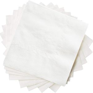 GUSTO [500 Count - 4.5 x 4.5 Folded] White Beverage Napkins - 1-Ply Bulk Cocktail Napkins, Restaurant Bar Paper Napkins and Party Napkins - 9x9 Unfolded (Formerly Comfy Package)