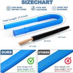2 Pieces Dryer Vent Cleaner Kit Compatible with Most Vacuum Cleaner, Dryer Lint Brush and Vacuum Hose Attachment with Universal Connector, Quickly Lint Remover