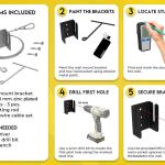 Wheelbarrow Hanger Bracket Kit – Wall Mount for Dolly and Yard Tool Storage