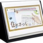 Lion Flip-N-Tell Display Book-N-Easel, Letter, 20 Double Sided Pocket, Horizontal, 1 Easel Display Book (39008-H)