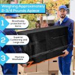 Simpli-Magic Heavy Duty Pded Moving Blankets 72" x 40" – 12 Pack – Packing Blankets, Furniture Covers for Moving