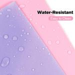 6-Pack Plastic Folders with Pockets,2-Pocket Pastel Folders Holds US Letter Size Paper for School/Office/Home, Pink