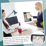 Fainne Magnetic Bulletin Board with Easel Stand Mini Black Magnet Metal Tabletop Memo Display Board for Back to School Menu Table Home Kitchen Office Supplies(11 x 8.5 Inches,2 Pcs)