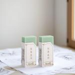 2pcs Green Eraser, Traceless Matcha Green Eraser, Creative Pencil Erasers, Crumbless Wiping Tools Correction Supplies, 4B Art Erasers Standard Pencil Erasers