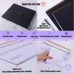 ZERONE CENTRE Productivity Weekly Planner - 54 Sheets Dashboard Spiral Deskp Has 6 Focus Areas to List Tasks for Goals, Projects, Clients, Acemic, or Shopping-Organize Your Daily Work Efficiently