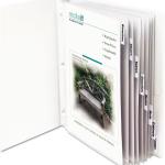 C-Line Sheet Protectors with Index Tabs, Clear Tabs, 2", 11 x 8.5, 8/Set