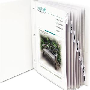 C-Line Sheet Protectors with Index Tabs, Clear Tabs, 2", 11 x 8.5, 8/Set