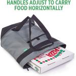 Jumbo Insulated Cooler Bag (Gray) with HD Thermal Insulation - Premium, Collapsible Soft Cooler Makes a Perfect Insulated Grocery Bag, Food Delivery Bag, Travel Insulated Bag, or Beach Cooler Bags