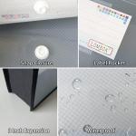 YoeeJob Plastic File Folders Legal Size Expandable Document Folder with Snap Button Closure, A4 Expanding File Wallet Envelopes Pouch with Label Pocket, 2 Packs, Black