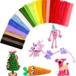 400PCS Pipe Cleaners Bulk Craft Supplies,Arts Crafts,Arts and Crafts for Kids Ages 8-12,Chenille Stems,School Supplies for Kids,juegos para niños,Halloween Gifts,DIY Decor