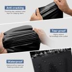 KKBESTPACK 100 Pcs 12x15.5 Poly Mailer Envelopes Shipping Bags Self hesive Waterproof Bags (Black), 12 x 15.5