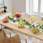 BESTVIP 54oz Clear Plastic Serving Bowls for Party - 12 Pack Angled Disposable Serving Bowls, Party for Chips, Snacks, Fruit, Sal - Bowls for Parties, Daily Use, Catering, Christmas