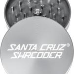 Santa Cruz Shredder Jumbo Metal Herb Grinder Knurled Top for Stronger Grip 2-Piece 4" (Gray)