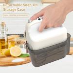 9-Speed Digital Hand Mixer Electric, 400W Powerful DC Motor, Baking Handheld with Snap-On Storage Case, 5 Stainless Steel Accessories, Flat Beaters, Dough Hooks, Whisk(Cream White)