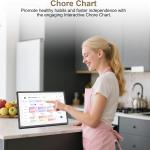 10.1 inch Wall Planner Digital Calendar & Chore Chart,Smart Touchscreen Interactive Display for Family Schedules,Hearth Display Digital Calendar, Digital Photo Frame Share Moments from Anywhere