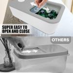 TidyFriend Laundry Pods Container with Slide Lid, 15" x 8.7" x 4.5", Airtight Storage Keeps Pods Fresh, Holds 9–10 lbs or 100–130 Pods, Laundry Detergent Container & Dishwasher Pod Holder (Grey)