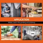 5 Pcs 5 inch 8 Holes Hook and Loop Backing Sponge P Soft Density Interface Ps Buffer Backing Cushion with 30 Pcs 5 inch Sanding Discs Include 100/150/180/240/320/400 Grit