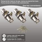 IU-20 Code Door Lock, Electronic Door Knob with Keyp and Same Key, Auto Lock, Waterproof, Passage Function, Long Battery Life, Easy to use and Install for Office/Warehouse/Bedroom/Garage