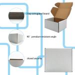 6x5x3 inch Shipping Boxes, White Corrugated Cardboard Box Literature Mailing Shipping Packaging Recyclable Storage Boxes and Craft Gifts Giving Products Business White Box Set of 25 (6''x5''x3'')