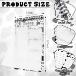 Gueevin Cow Notebook to Do List Notep Gifts for Women Cow Lovers Christmas 8.7 x 6 Inch 50 Sheets Spiral Planner Reminder for Desk Accessories Office Supplies