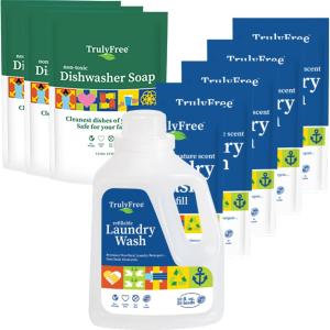 TRULY FREE - Laundry Detergent for Sensitive Skin + Auto Dishwasher Soap