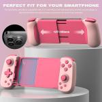 arVin Wireless Gaming Controller for iPhone, iP, Android, Samsung Galaxy, Tablet, Switch, PS4, PC Gamep with Hall Effect Joystick/Turbo/6-Axis Gyro/Vibration, Direct Play for Call of Duty, Genshin